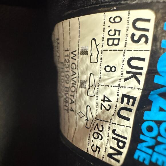 WOMENS HOKA ONE GAVIOTA 2 SIZE 9.5 - Picture 8 of 8